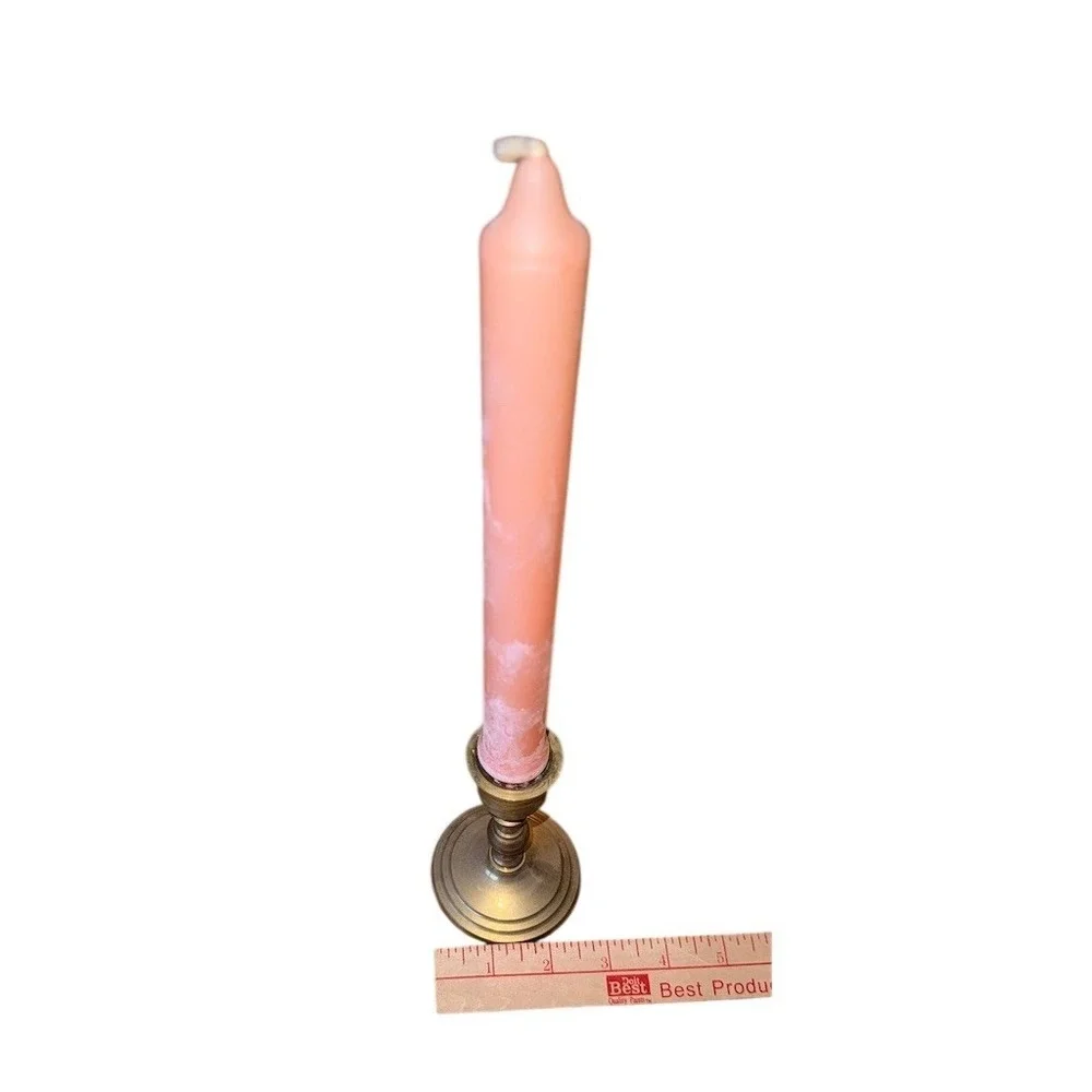 Do it Best Vintage Candlestick‎ Holder Gold Single Weighted Base 12 in w candle